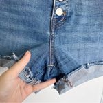 Madewell • High Rise Denim Shorts in Derby Wash: Button Front Edition cuffed Photo 8