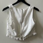 Lulus Lulu’s cropped sleeveless top, white, size large Photo 2