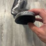 Rialto  Comfort Metallic Gray Slip On Mule Heels Size 9 Photo 3