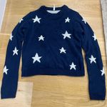 Bluenotes  Navy Star Sweater size small Photo 0