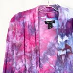 White House | Black Market  Small Shrug Handmade Tie Dye Cardigan Purple‎ Pink 1305 Photo 3