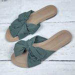 Loft  Women's Green Bow Style Sandals Sz 7 Photo 8