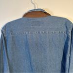 basic editions  Denim Button Down Shirt Vintage Womans XL Photo 8