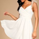 NWT Lulus Cute And Sweet White Tie Photo 1