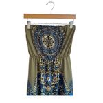 Maurice's  Olive Green Strapless Mini Dress small bohemian boho-chic aesthetic. Photo 5