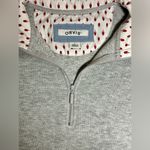 Orvis Sweatshirt Womens Large Gray Flip Cuff 1/4 Zip Pullover Preppy Lightweight Photo 5