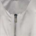 Milly White Silver Mirrored Python Leather Panel Racerback Dress Women’s Size 2 Photo 5