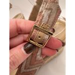 Vionic Shoes Women 8 Tan Coraline Wedge Slingback Espadrille Sandal Chevron Photo 8