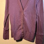 Zenana Outfitters Purple Cardigan Sweater SZ M V Neck Full Button-Up Longsleeve Photo 1