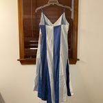 Anthropologie NWT $238  x Plenty by Tracy Reese V-Neck Blue High-Low Dress M Photo 5
