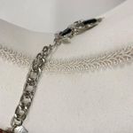 NY Black & White Facetted Rhinestone Statement Bib Necklace Photo 3