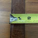 3D Belt Brown Leather Western Brown Womens Size 34 Silver Buckle Adjustable 1123 Photo 5