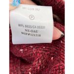 Woolrich  Ruby Heather Quarter Zip Cable Knit Sweater Sz L Lambswool Sustainable Photo 5