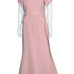 JS Collections  Crew Neck Bow on Sleeve Zipper Back Stretch Crepe Dress Sz 8 Photo 0