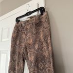 Free People  tan paisley print corduroy jean pants Photo 8