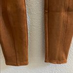 Spanx  Faux Suede Pull On High Waisted Leggings Rich Caramel Size Large Photo 7