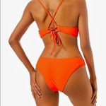 Zaful NWT BIKINI Women's Orange Tie Back Padded High Cut Two Piece Swimsuit Photo 2