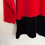 Jennifer Moore  Active Wear Red and Black Long Sleeve Crewneck Top XL VTG Photo 3