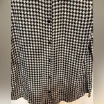 Catherine Malandrino  Houndstooth Button Up Short Sleeve Blouse Photo 2