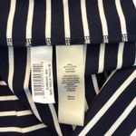 Eliza J  Navy White Striped Sleeveless Tiered Dress Size Medium M Coastal Preppy Photo 6