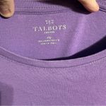 Talbots Fitted Purple Long Sleeve Tee Photo 2