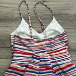 BB Dakota NWT Jack by Linen Blend Smocked Back Dress | Red/White/Blue/Tan | M Photo 4