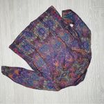 Coldwater Creek  metallic threads paisley jacket / blazer coat petite large shiny Photo 1