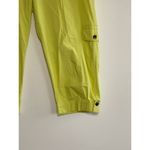Chico's Size 10 Capri Pants Cargo Pockets Lime Green Stretch Casual Comfy Summer Photo 4