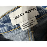 ASOS Urban Revivo Asymmetric Denim Wrap Shorts Light Blue EUC Size S Photo 8