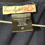 Love Squared  Navy Blue Dress with Pink Embroidery Photo 1