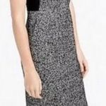 J.Crew Women's  Lace and Tweed Wool Sheath Dress Size 0 Black and White Photo 0
