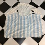 Tommy Hilfiger  Collection Handkerchief Hem Shirt Dress Long Sleeve Patriotic sz8 Photo 7