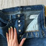 Old Navy Extra High Rise Blue Straight Leg Jeans Photo 5