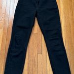 Everlane black high rise straight leg jeans, size 26” minimalist quiet luxury Photo 5
