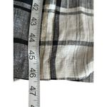 Petite Sophisticate Vintage Black & White Plaid Dress Short Sleeve Midi Cotton Blend Back Tie Sz 14 Photo 7