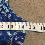 Cynthia Rowley  Blue White Print Dress Small Flare Photo 13