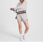 Champion  Women's Light Grey Athletic Shorts Graphic Tape Logo Casual Size XL Photo 7