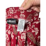 SAG HARBOR Red Patterned Floral Paisley Vintage Maxi Skirt Petite Small Red Size undefined Photo 6