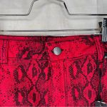 D. Jeans NWT . •Mini Skirt • Red • Snakeskin Print • 12 • Animal Print Photo 3