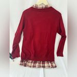 Rebecca Malone  Beige And Plaid layered black sweater nwt Photo 1