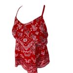 #139 NO BOUNDARIES Bandana Tank Top Red Size 2X Photo 2