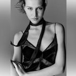 ZARA NWT LONG LACE VELVET DRESS SIZE S Photo 12