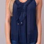 Heartloom REVOLVE Leah top Embroidered trim Blue Size XS Photo 1