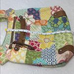 Fossil Vintage  Original Brand Patchwork/Floral Canvas Bag With Leather Detail Photo 5