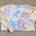 Lounge Colsie Rainbow Tie Dye Cropped  Sweatshirt Photo 1