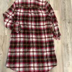 Love Tree  Size Large Plaid Long Sleeve Shirt Dress Photo 1