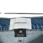 Current/Elliott Current Elliott The Stiletto Artisan Released Hem Denim Jeans Size 28 Med Wash Photo 6