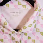 Tory Burch Sport Women's Sleeveless Collarless Golf Tennis Polo Shirt Pink M Photo 1