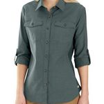Carhartt Rugged Flex Bozeman Button Down Work Shirt Longsleeve Balsam Green 1X Photo 0