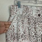 REWASH  Linen Blend Animal Print Wide Leg Pull On Pants Photo 3